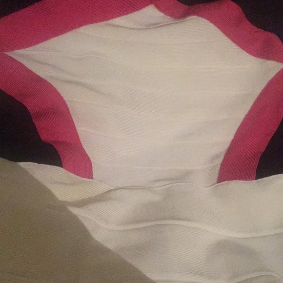 (M) HERVE LEGER. Bodycon midi dress NWT style “Andie” - Picture 3 of 13